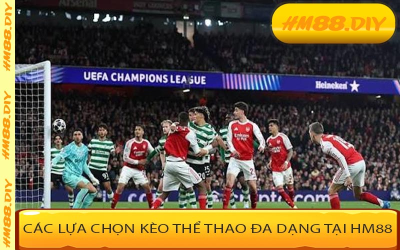 Các lựa chọn kèo thể thao đa dạng tại HM88